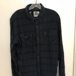 Analog Indigo Washed Flannel